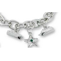 Toggle Chain Bracelet w/ 1 Die Struck Charm